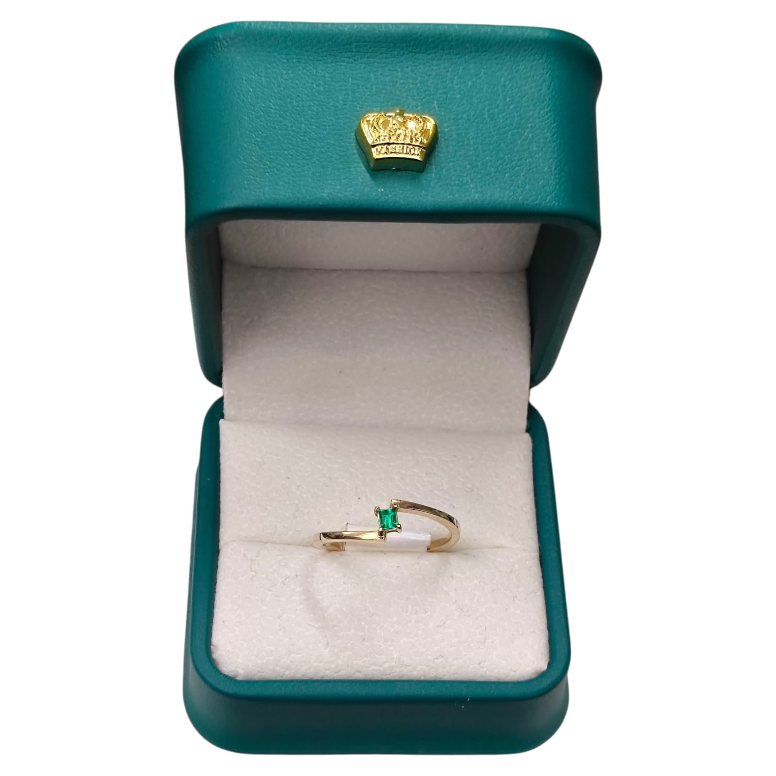 Anillo Oro 18K con Esmeralda Natural Colombiana - Línea Imperial