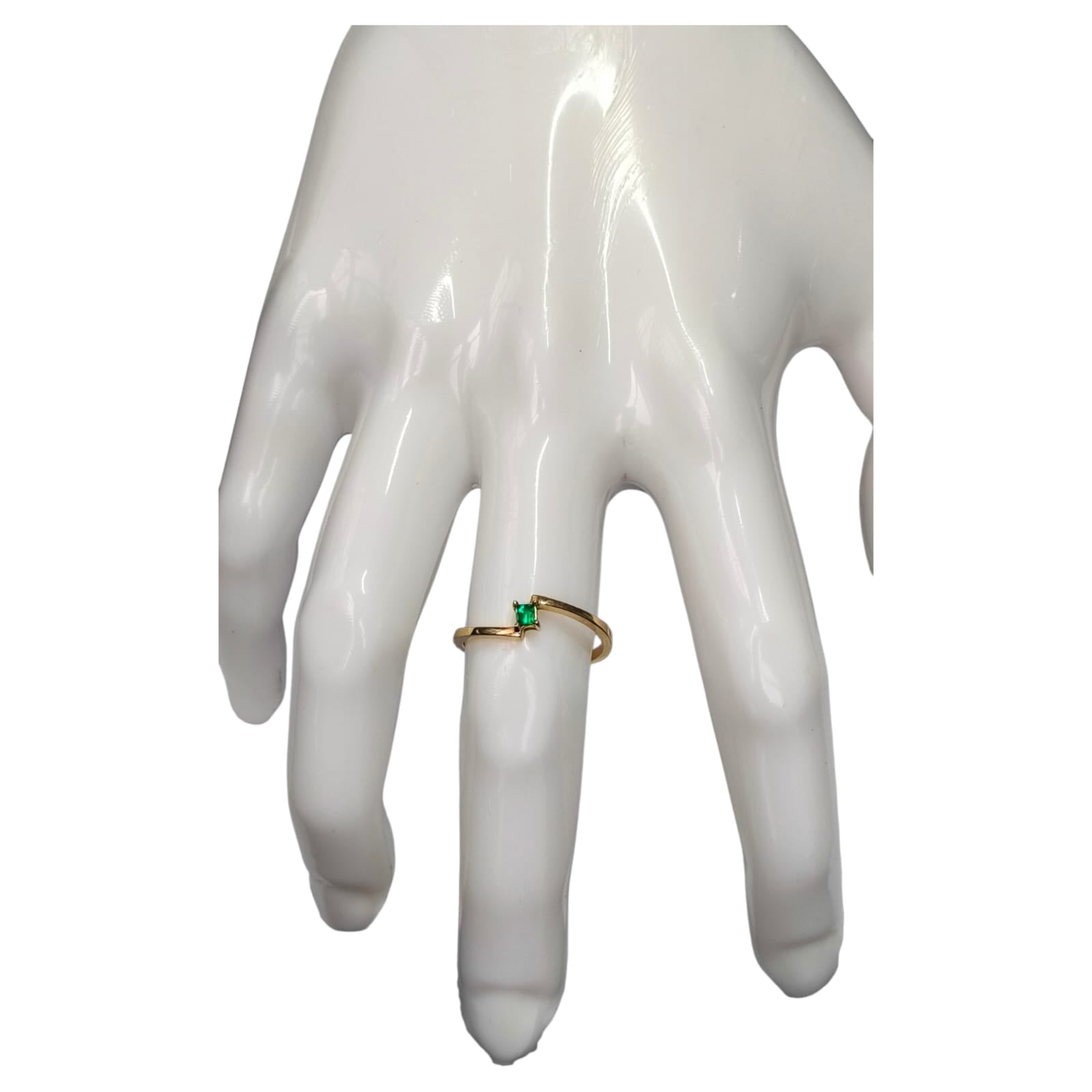 Anillo Oro 18K con Esmeralda Natural Colombiana - Línea Imperial
