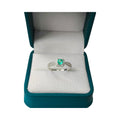 Anillo de Plata 925 con Esmeralda Colombiana – Colección Génova