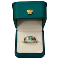 Anillo Argent con Esmeralda Colombiana para Caballero - Colección Cumbre