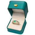 Anillo Argent con Esmeralda Colombiana para Caballero - Colección Legado