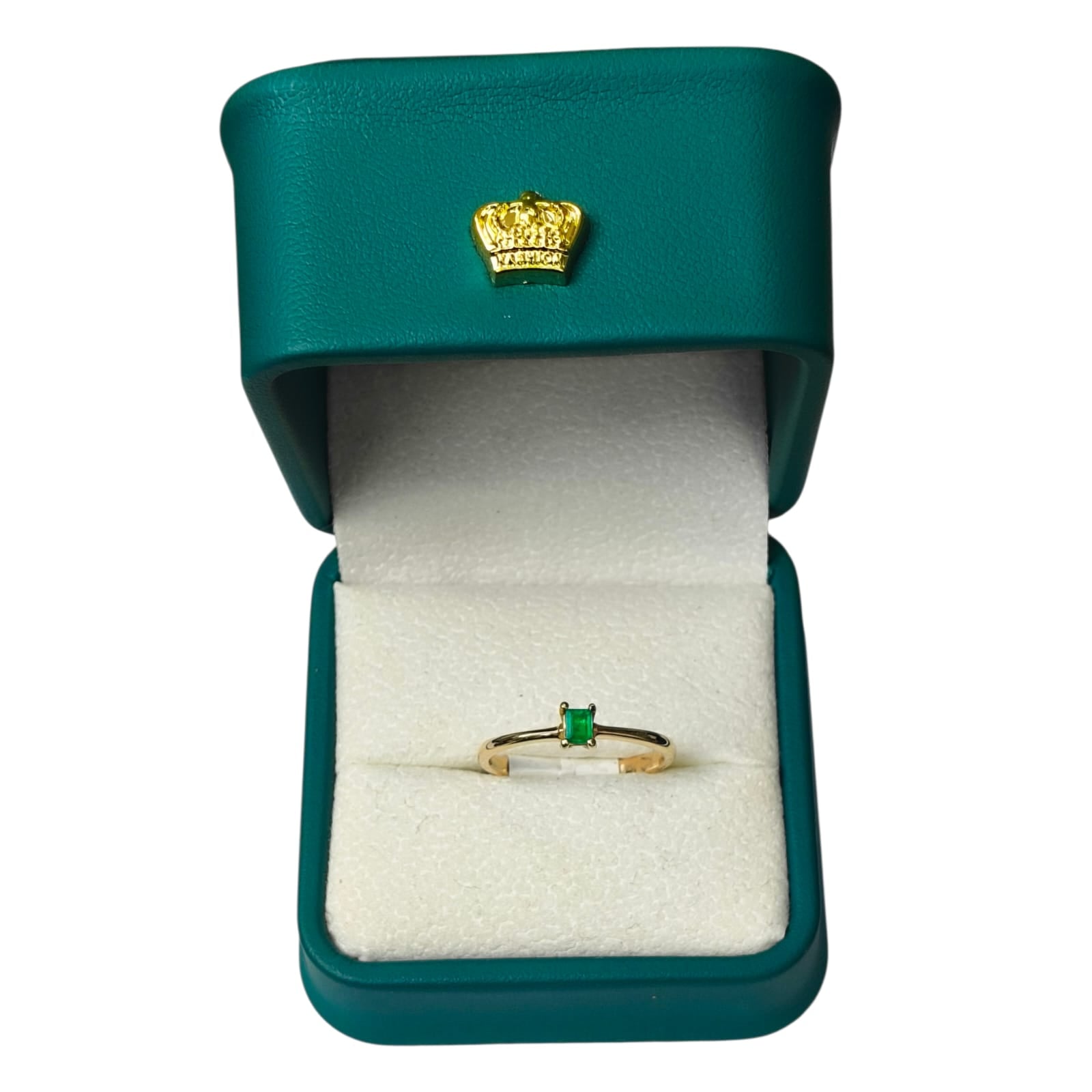 Anillo Oro 18K con Esmeralda Natural Colombiana - Colección Heritage