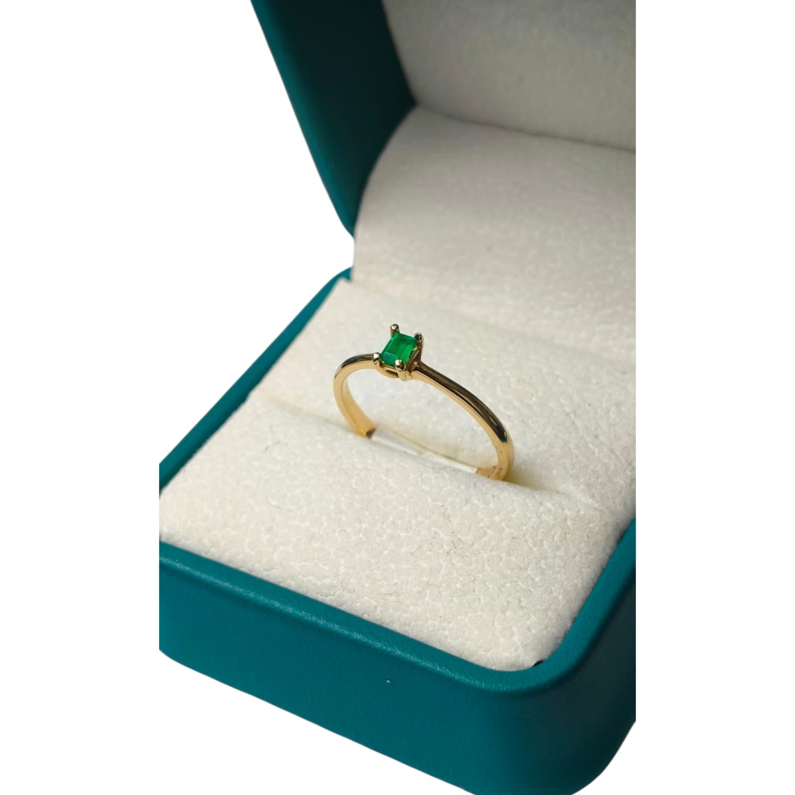 Anillo Oro 18K con Esmeralda Natural Colombiana - Colección Heritage