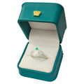 Anillo Argent con Esmeralda Colombiana - 15 Años Colección Luné