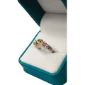 Anillo Oro y Argent con Esmeralda Colombiana - 15 Años Colección Celeste