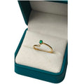 Anillo Oro 18K con Esmeralda Natural Colombiana - Colección Prestige