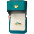 Anillo Oro 18K con Esmeralda Natural Colombiana - Colección Serenata