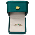 Anillo Solitario Oro 18K con Esmeralda Natural Colombiana Premium