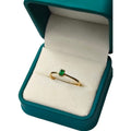 Anillo Oro 18K con Esmeralda Natural Colombiana - Colección Royale
