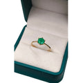 Anillo Oro 18K con Esmeralda Natural Colombiana - Elegancia Atemporal